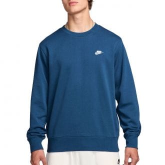 Nike Fn3888 Felpa Giro Mini Logo Garzata Sport Style Uomo