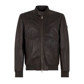 Peuterey Peu5413 Bomber In Pelle Martellata Tureia Ppt Giacconi Uomo