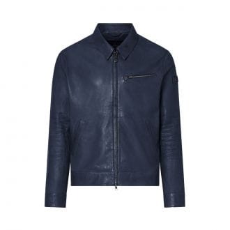 Peuterey Peu5738 Bomber In Pelle Collo A Camicia Gilma Giacconi Uomo