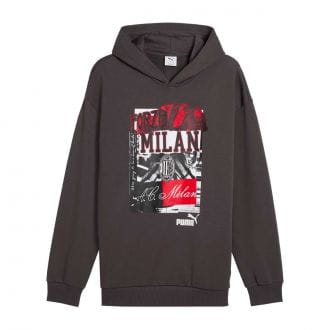 Puma 779334 Felpa Con Cappuccio Ac Milan Football Nrgy+ Squadre Calcio Uomo