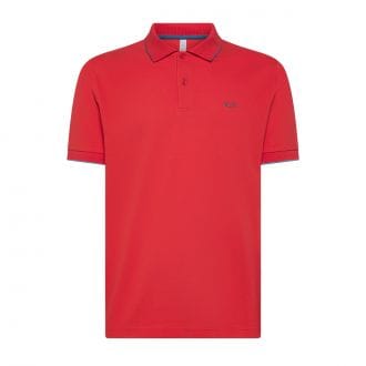 Sun 68 A35110 Polo Con Piping Casual Uomo