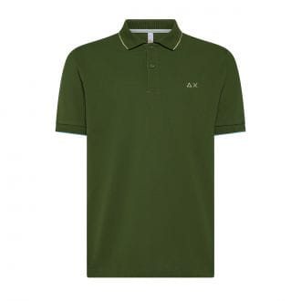 Sun 68 A35110 Polo Con Piping Casual Uomo