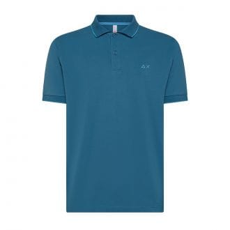 Sun 68 A35110 Polo Con Piping Casual Uomo
