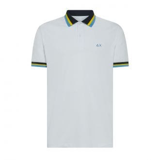 Sun 68 A35117 Polo Collar Multi Stripes Casual Uomo