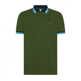 Sun 68 A35117 Polo Collar Multi Stripes Casual Uomo