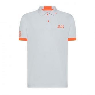 Sun 68 A35122 Polo Macro Logo Fluo Casual Uomo