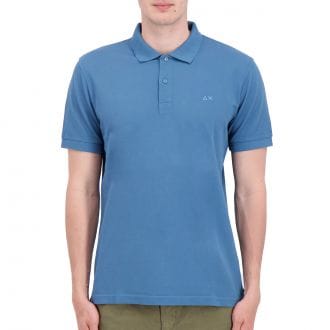 Sun 68 A36103 Polo Cold Dye Con Dettaglio Casual Uomo