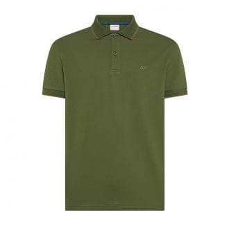 Sun 68 A36111 Polo Con Piping Casual Uomo