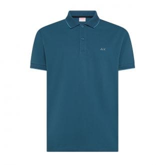 Sun 68 A36111 Polo Con Piping Casual Uomo