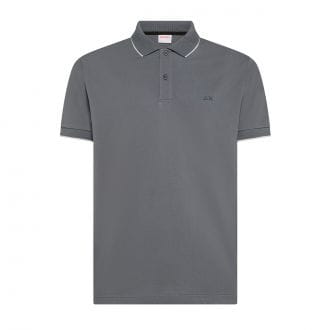 Sun 68 A36111 Polo Con Piping Casual Uomo