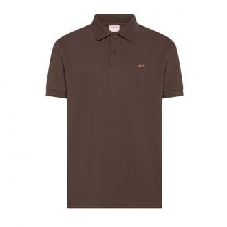 Sun 68 A36115 Polo Print Under Collar Casual Uomo