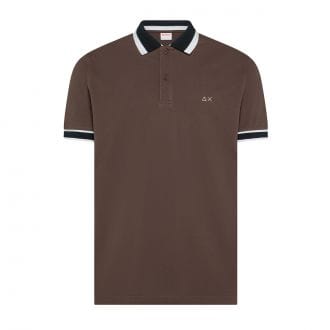 Sun 68 A36117 Polo Collar Multi Stripes Casual Uomo