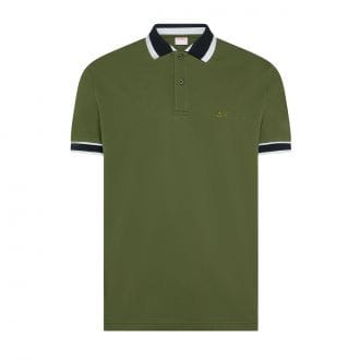 Sun 68 A36117 Polo Collar Multi Stripes Casual Uomo