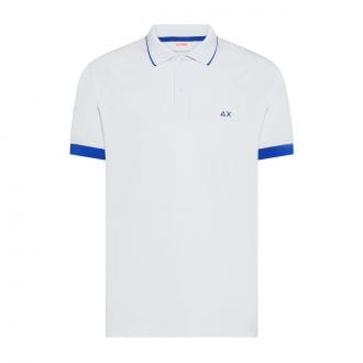 Sun 68 A36120 Polo Smal Stripe Fluo Casual Uomo