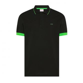 Sun 68 A36120 Polo Smal Stripe Fluo Casual Uomo