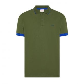 Sun 68 A36120 Polo Smal Stripe Fluo Casual Uomo