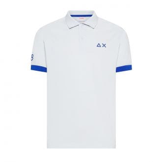 Sun 68 A36121 Polo Macro Logo Fluo Casual Uomo