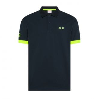 Sun 68 A36121 Polo Macro Logo Fluo Casual Uomo