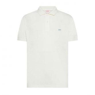Sun 68 A36130 Polo Jersey Linen Solid 100% Casual Uomo