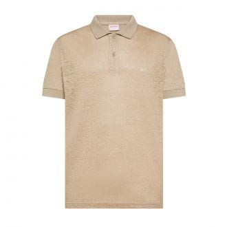 Sun 68 A36130 Polo Jersey Linen Solid 100% Casual Uomo
