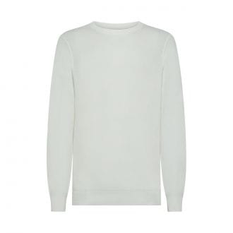 Sun 68 K35118 Maglione Girocollo In Cotone A Grana Di Riso Vintage Casual Uomo