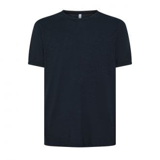 Sun 68 T35118 T-shirt Cotone Fiammato Logo Casual Uomo