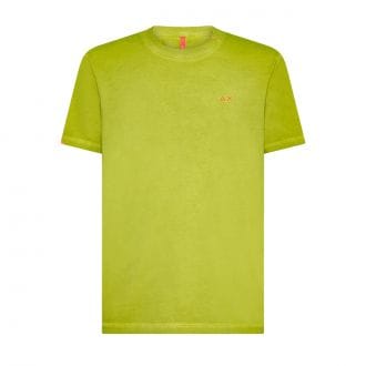 Sun 68 T35145 T-shirt Special Dyed Logo Casual Uomo