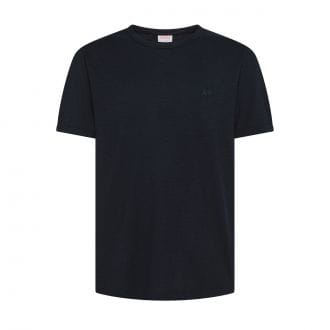 Sun 68 T36115 T Shirt Cotone Fiammato Logo Casual Uomo