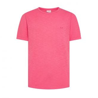 Sun 68 T36115 T Shirt Cotone Fiammato Logo Casual Uomo