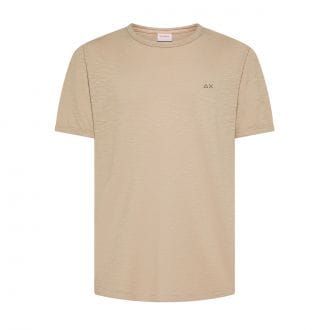 Sun 68 T36115 T Shirt Cotone Fiammato Logo Casual Uomo