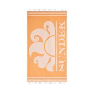 Sundek Am401atc1000 Telo Logo In Cotone Con Frange Mare Uomo