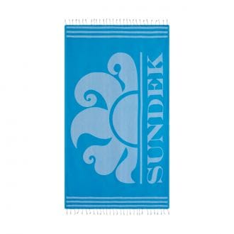 Sundek Am401atc1000 Telo Mare Con Frange E Logo Mare Uomo