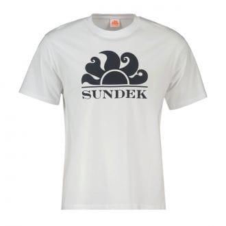 Sundek M021tej7800 T-shirt Logo A Contrasto Casual Uomo