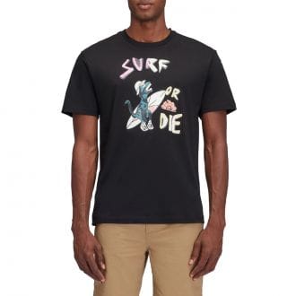 Sundek M678tejr900 T Shirt Stampa Surf Or Die Casual Uomo