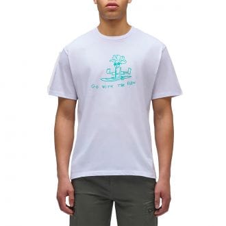 Sundek M686tej7800 T Shirt Funny Print Fo With The Flow Casual Uomo