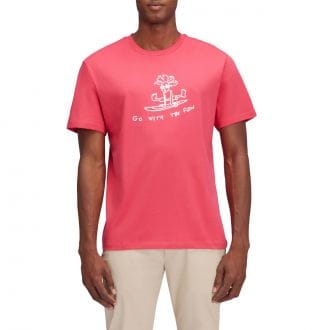 Sundek M686tej7800 T Shirt Funny Print Fo With The Flow Casual Uomo