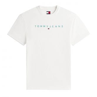 Tommy Jeans Dm0dm20744 T-shirt Linear Logo Casual Uomo