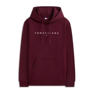 Tommy Jeans Dm0dm20746 Felpa Cappuccio Reg Linear Logo Casual Uomo
