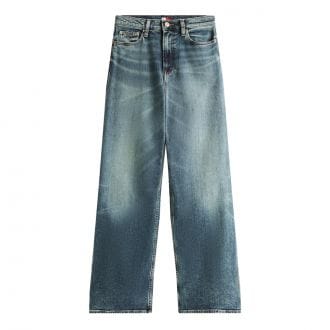 Tommy Jeans Dw0dw21375 Jeans Claire Hight Waist Gamba Palazzo Donna Casual Donna