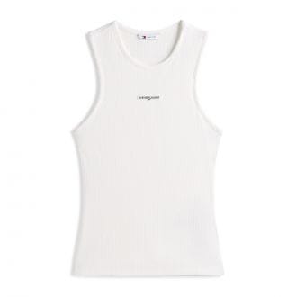 Tommy Jeans Dw0dw22282 Canotta Slim Script Label Donna Casual Donna