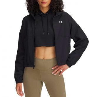 Under Armour 1389631 Felpa Full Zip Ua Rival Woven Donna Abbigliamento Training E Palestra Donna