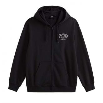 Vans Vn000w4bblk Felpa Con Cappuccio Full Zip World Tour Loose Street Style Uomo