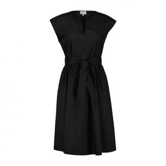 Woolrich Cfwwdr0143frut3027 Abito Corto In Popeline Con Cintura Donna Casual Donna