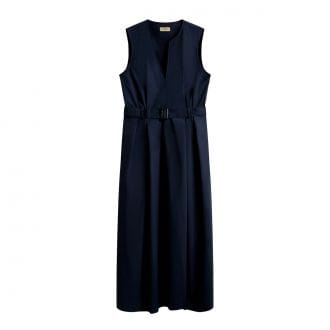 Woolrich Cfwwdr0184frut3944 Abito Sm Belted Dress In Popline Donna Casual Donna