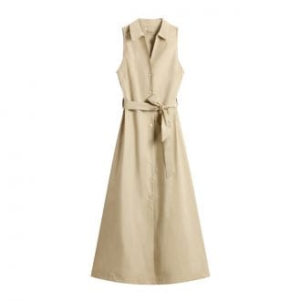 Woolrich Cfwwdr02022frut3944 Abito Sm Shirt Belted Dress In Popline Donna Casual Donna