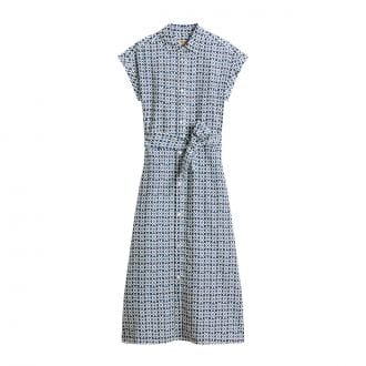 Woolrich Cfwwdr2021frut5402 Abito Chemisier Cotone Viscosa Donna Casual Donna