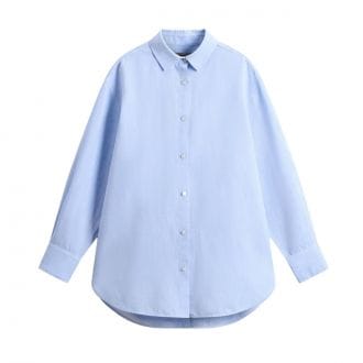 Woolrich Cfwwsi2013frut5295 Camica In Cotone Lino Boyfriend Fit Donna Casual Donna