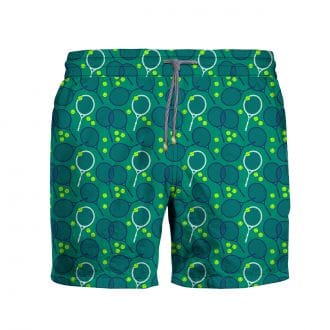Zeybra Aub634 Boxer Mare Con Elastico Fantasia Racchette Mare Uomo