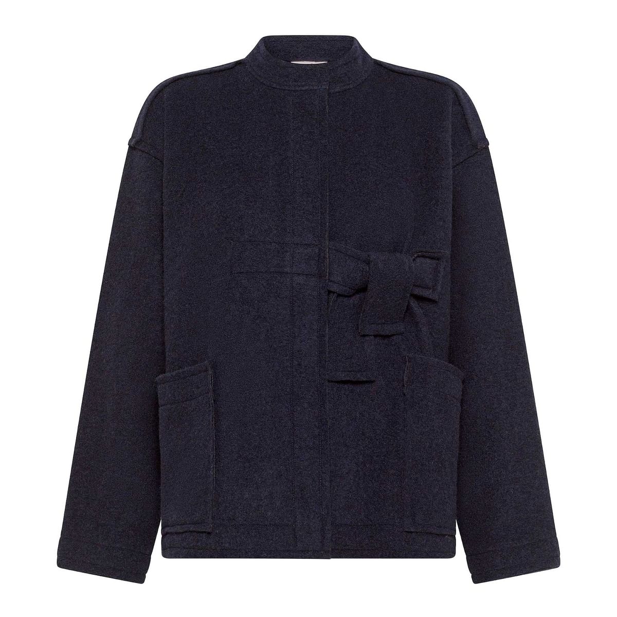 GIACCA CHIMONO BOILED WOOL DONNA