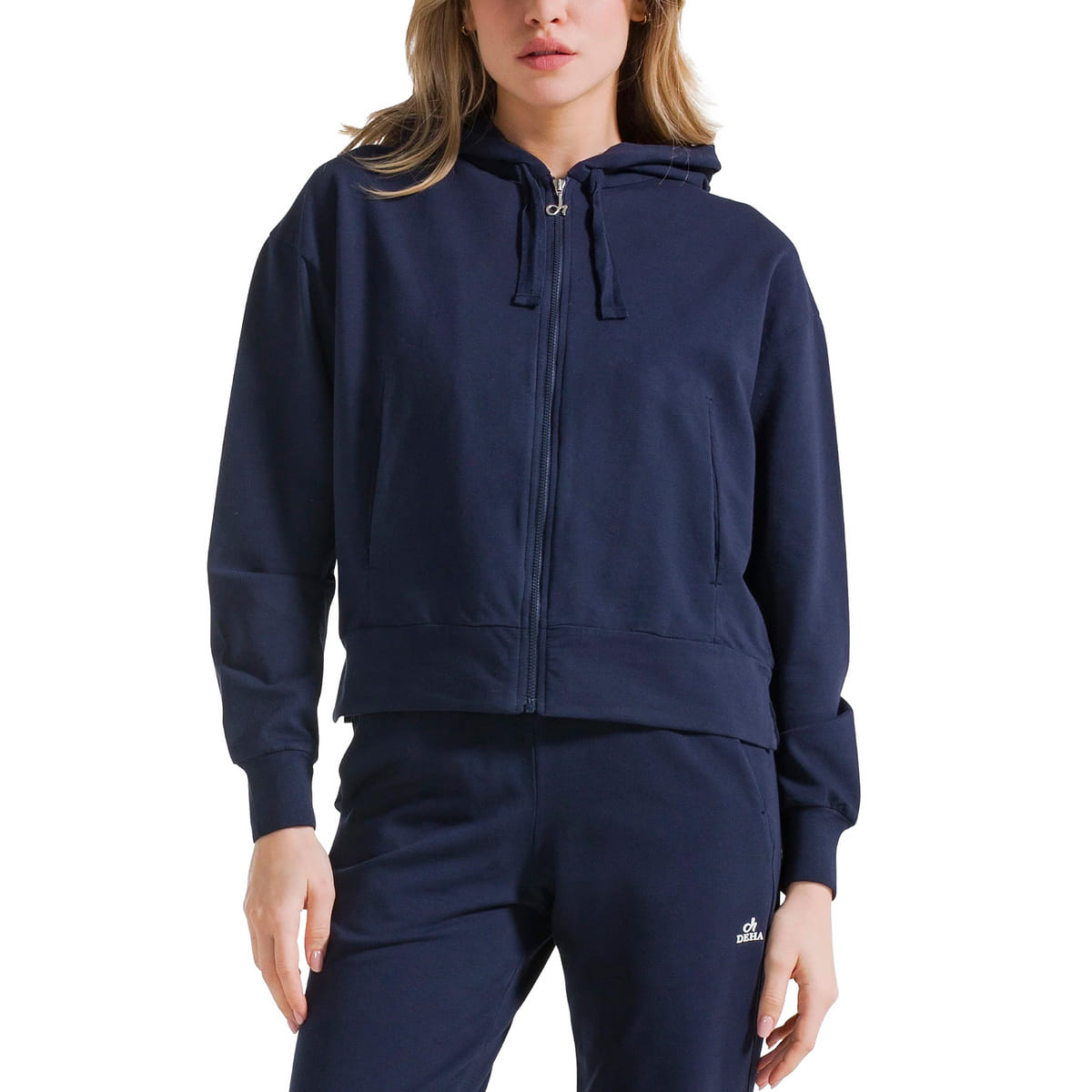 FELPA CAPP FULL ZIP ORGANIC STRETCH DONNA